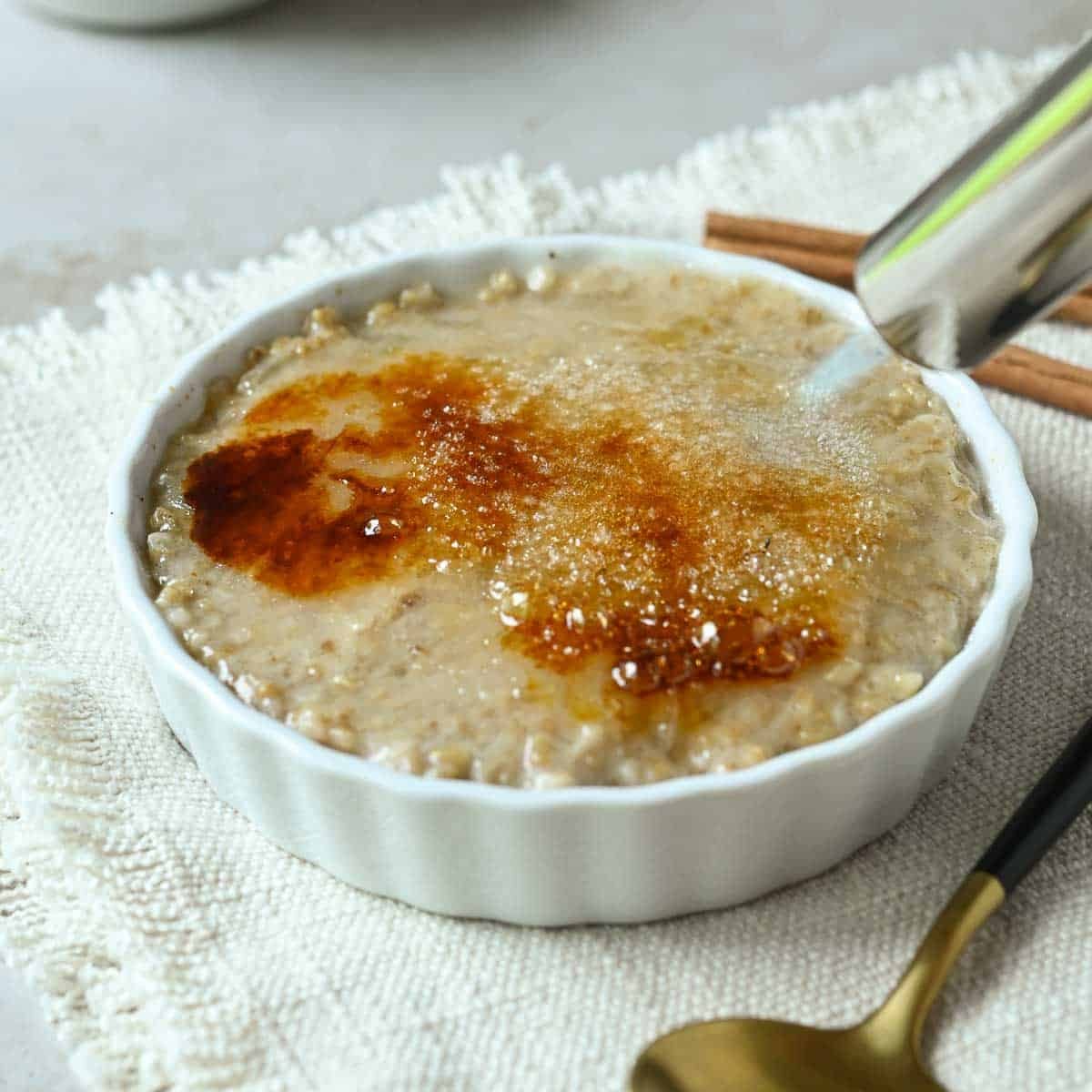 Apple Pie Oatmeal Brûlée
