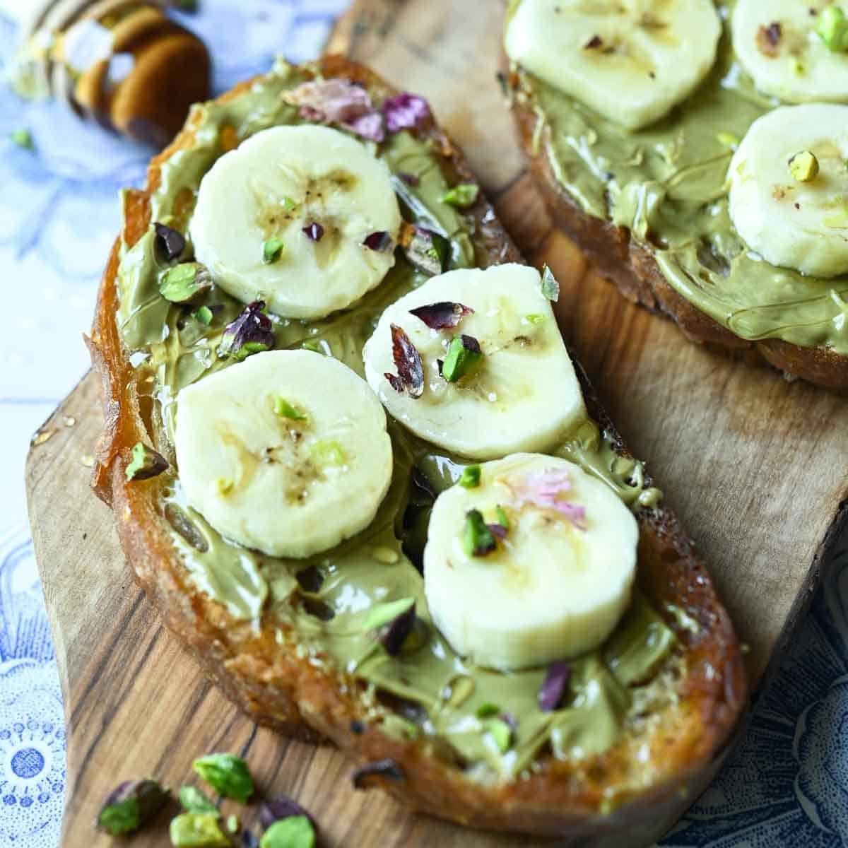 Banana Toast, plus Pistachio Cream