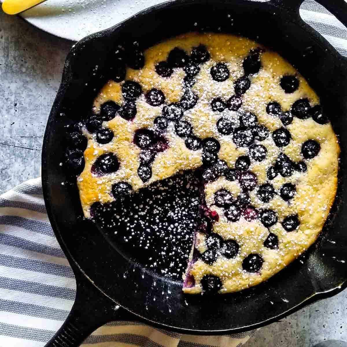 Blueberry Skillet Pancake