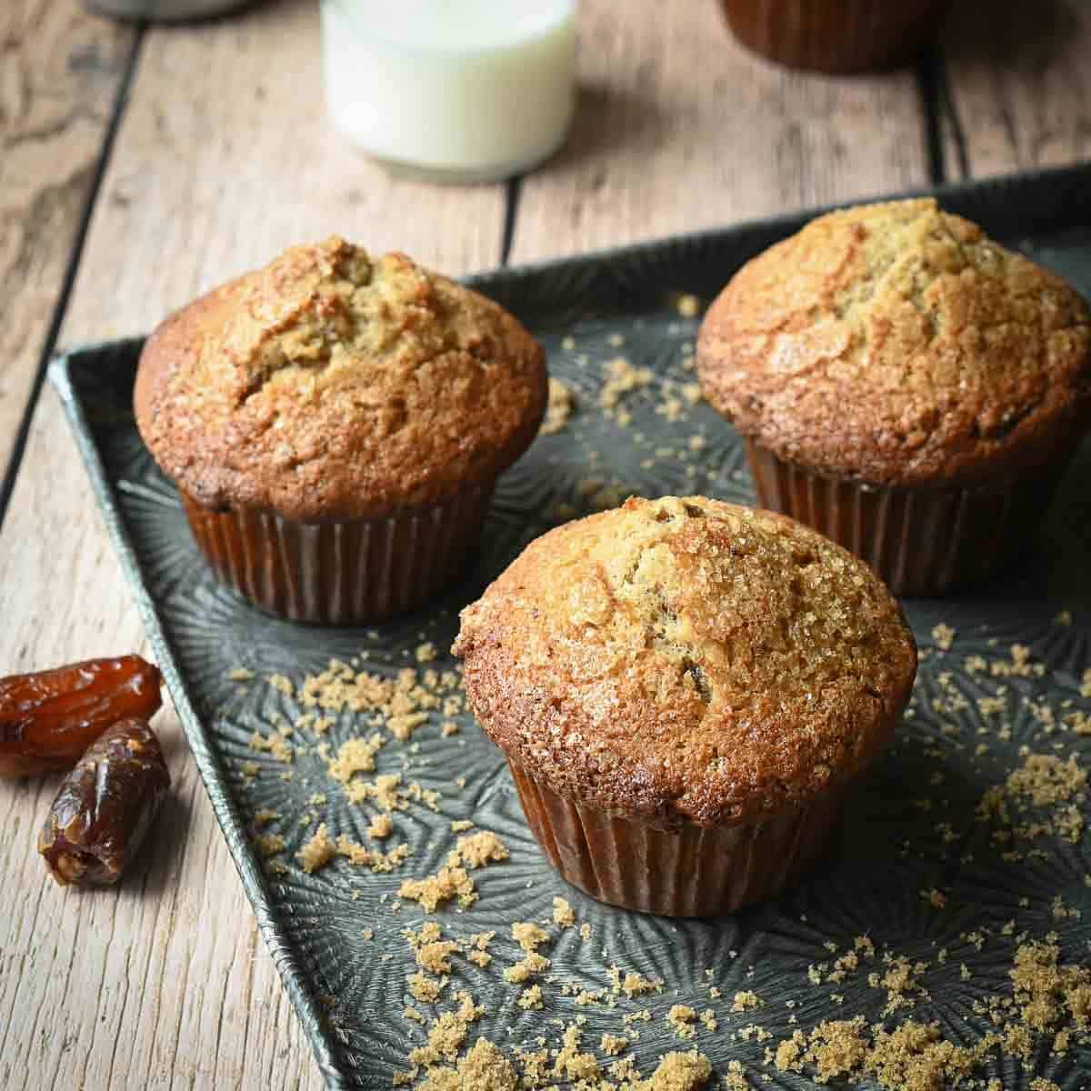 Brown Sugar Date Muffins