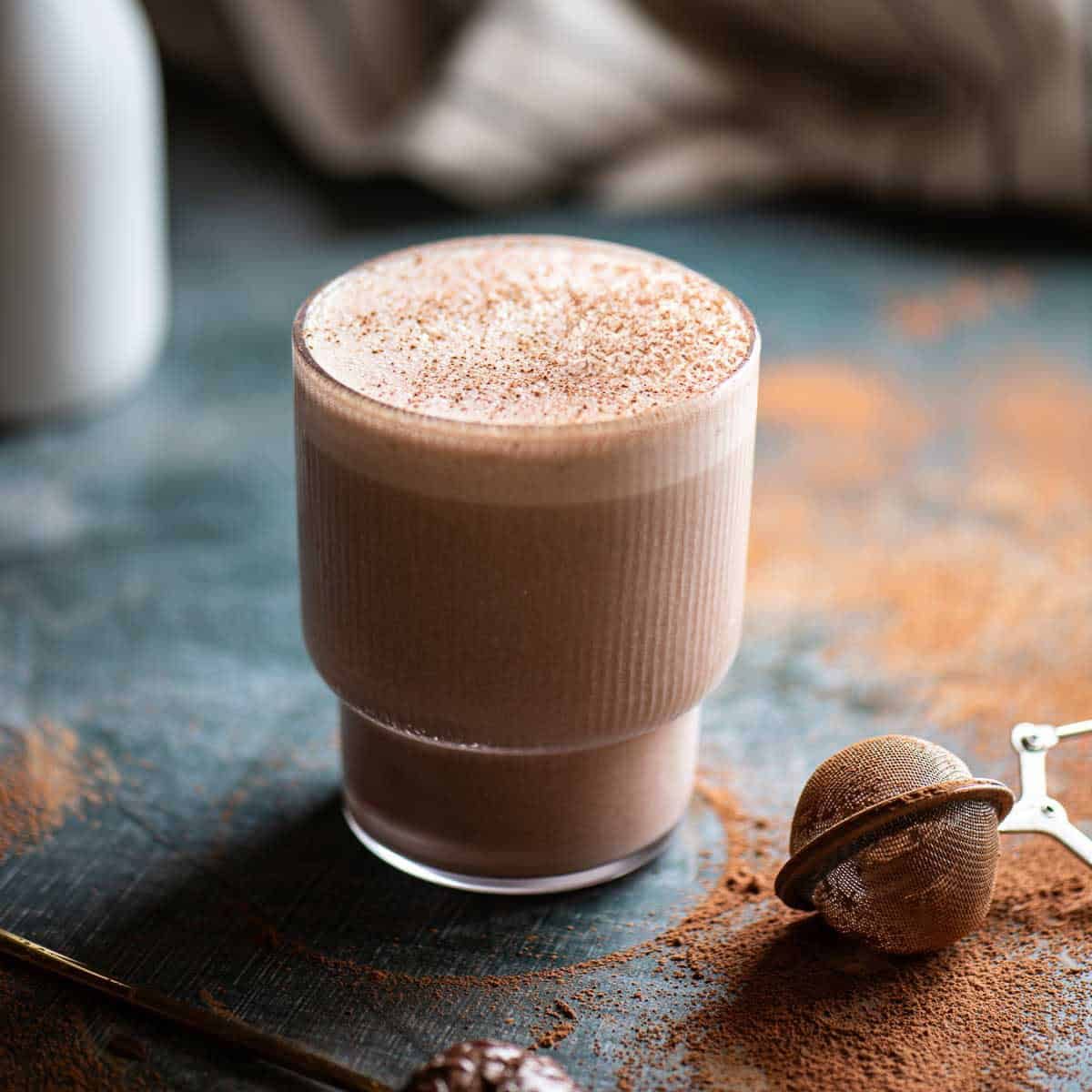 Chocolate Tahini Oat Milk Smoothie