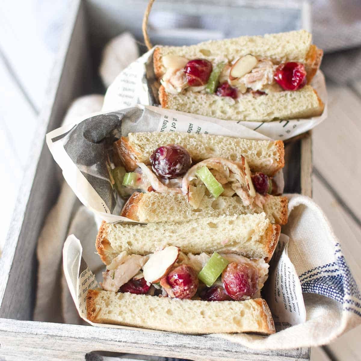 Rotisserie Chicken Salad and Roasted Grapes