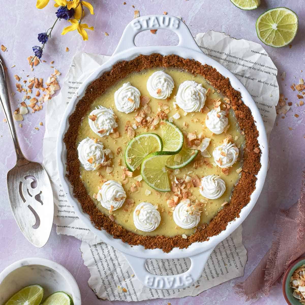 Coconut Key Lime Pie