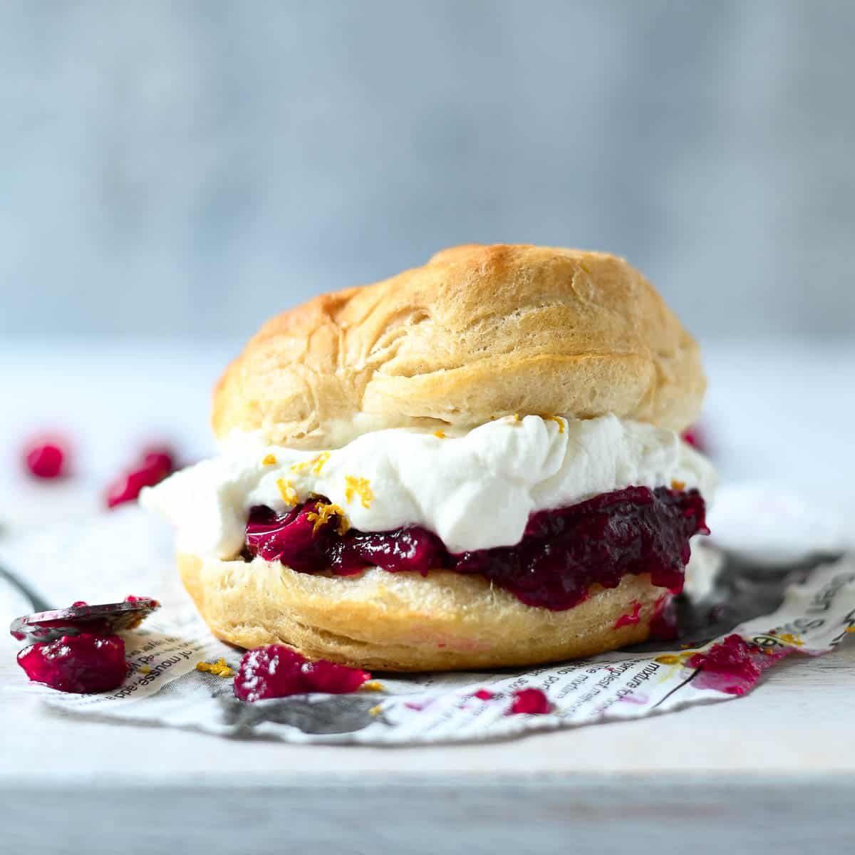 Cranberry Shortcake, plus Cranberry Sauce