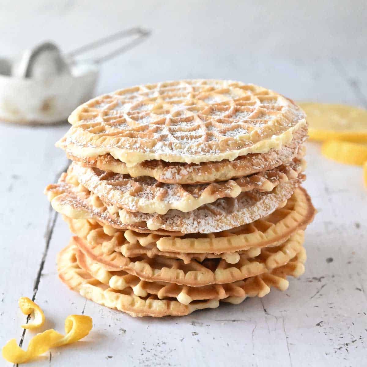 Lemon Pizzelle