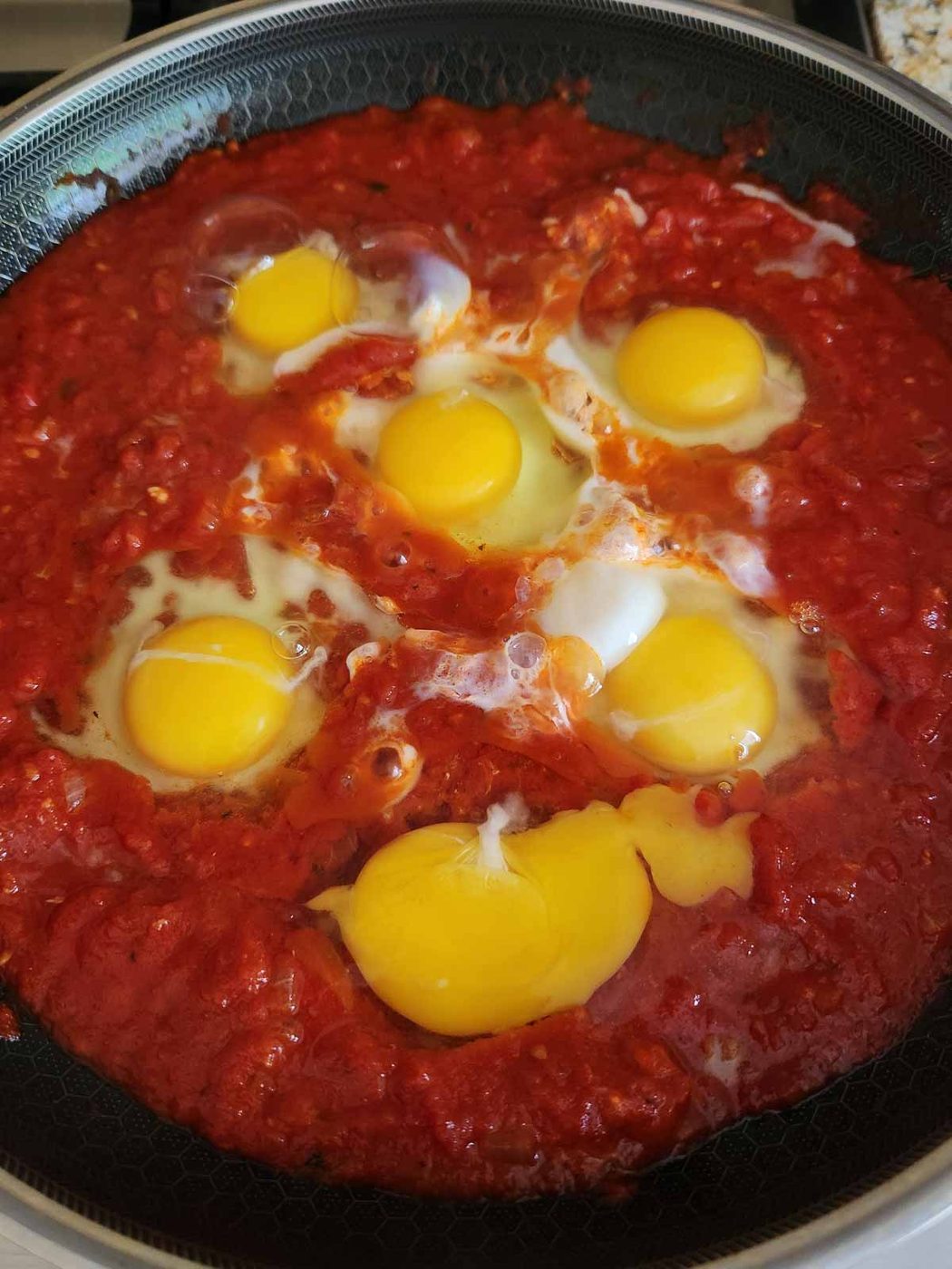 Eggs In Purgatory, Poached Eggs in Tomato Sauce