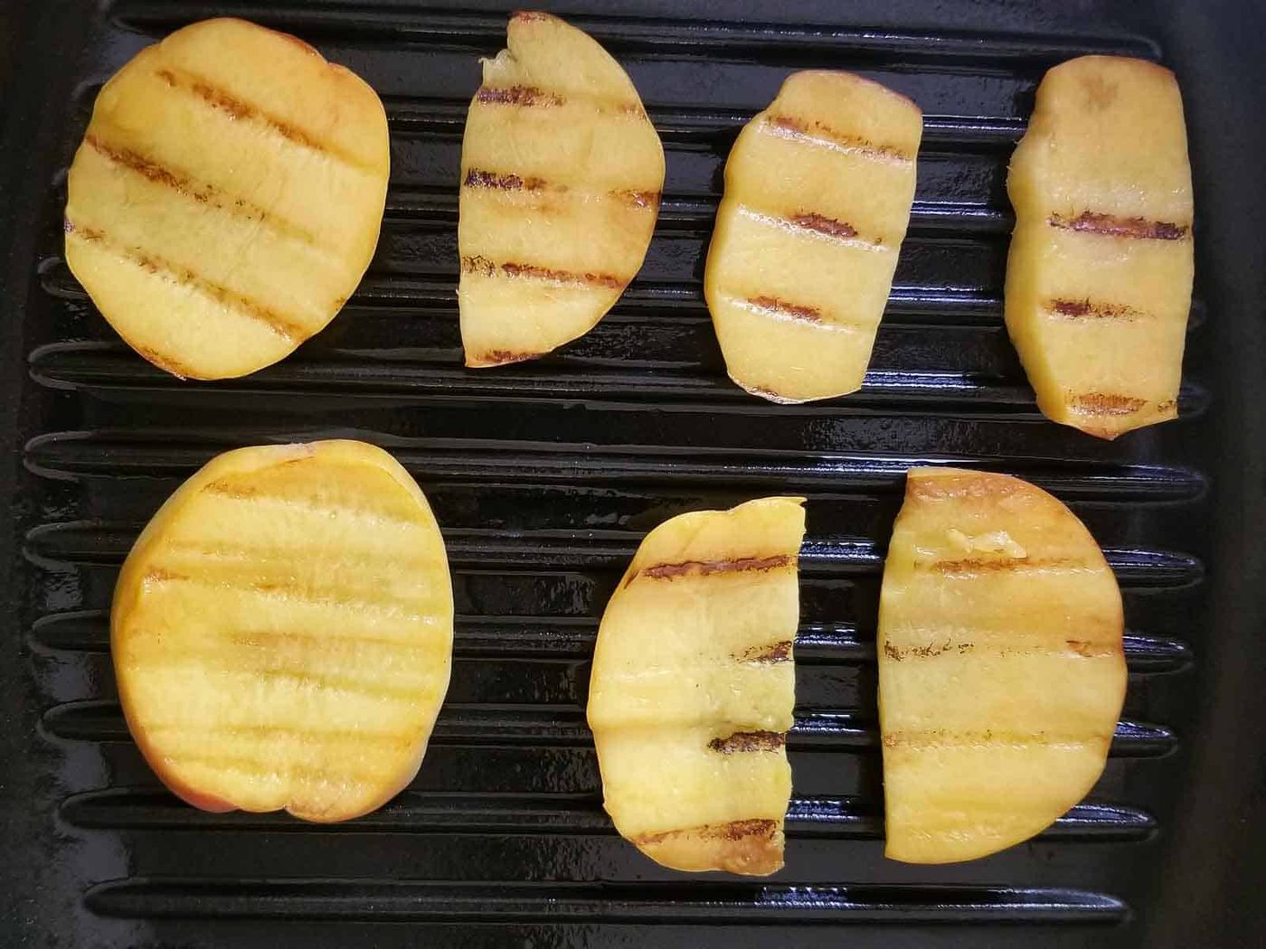Grilled Peach Caprese Toast