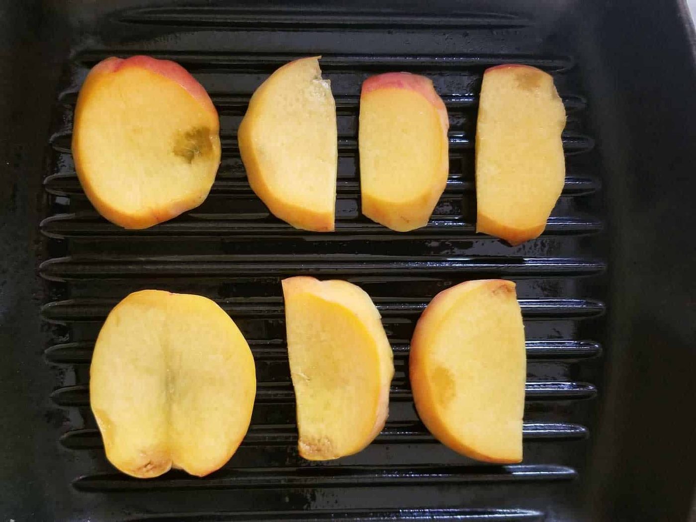 Grilled Peach Caprese Toast