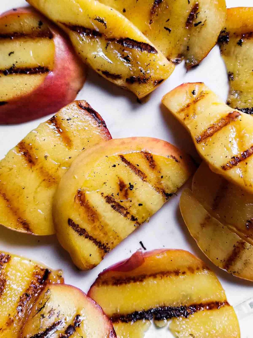 Grilled Peach Caprese Toast
