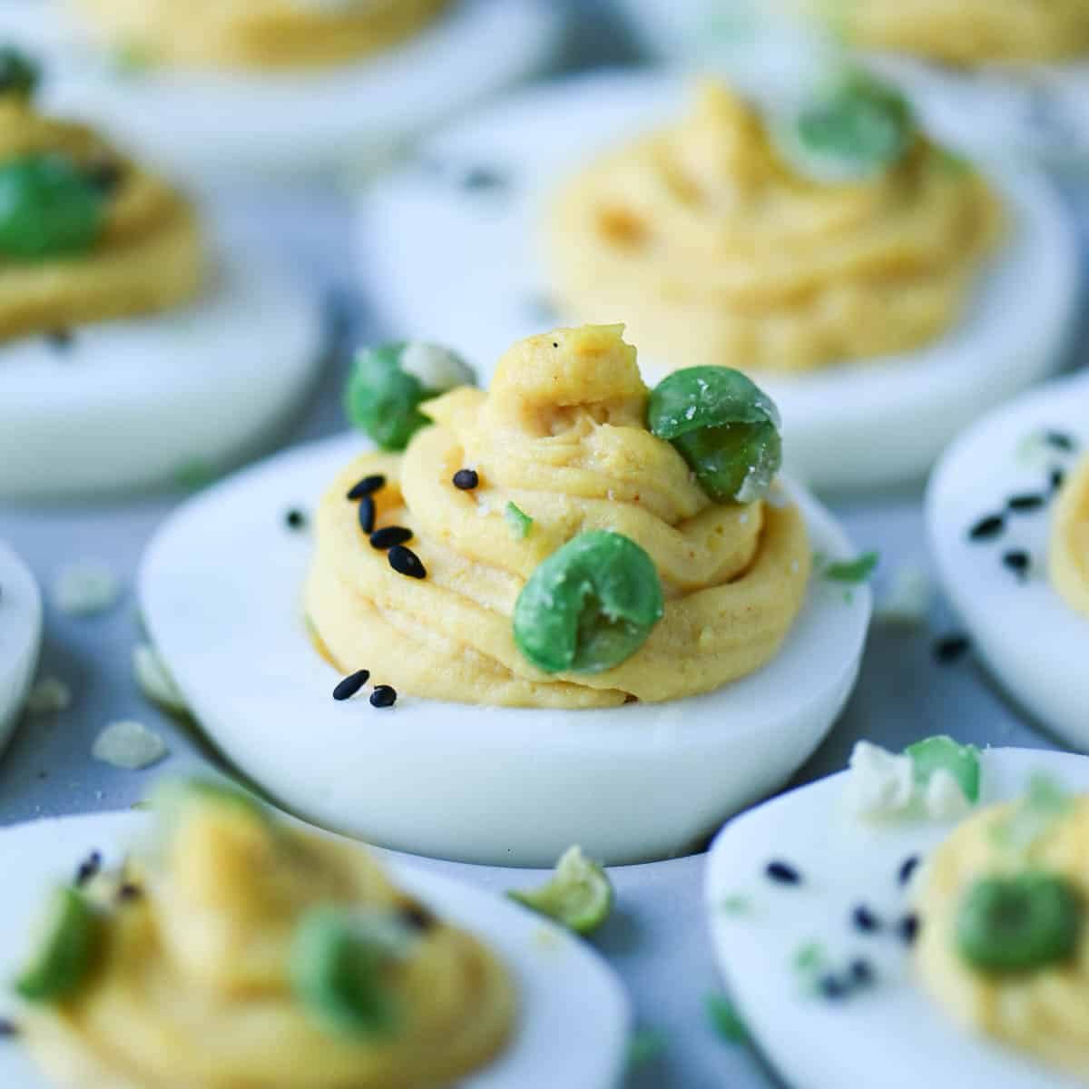 Miso Deviled Eggs