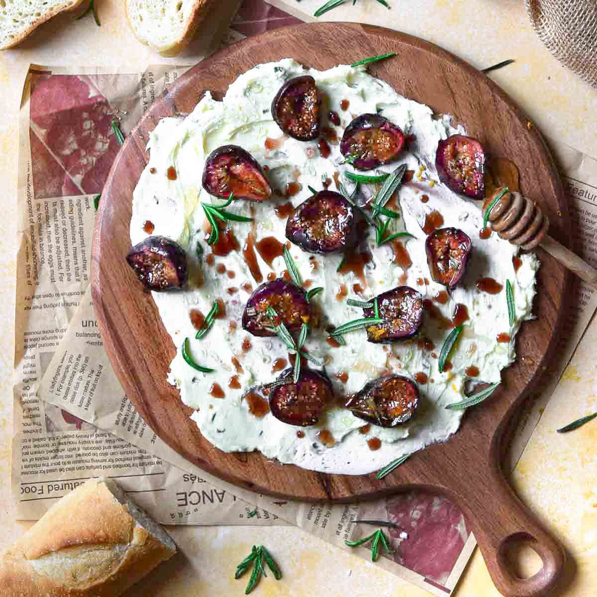 Roasted Fig and Rosemary Butter Board