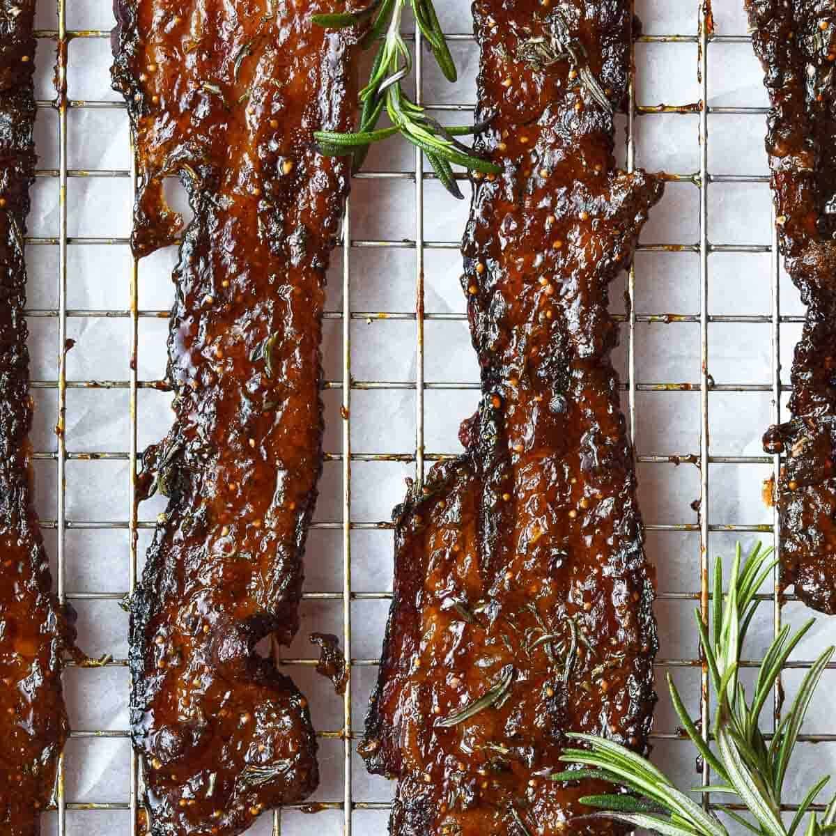Fig Jam Candied Bacon and Rosemary