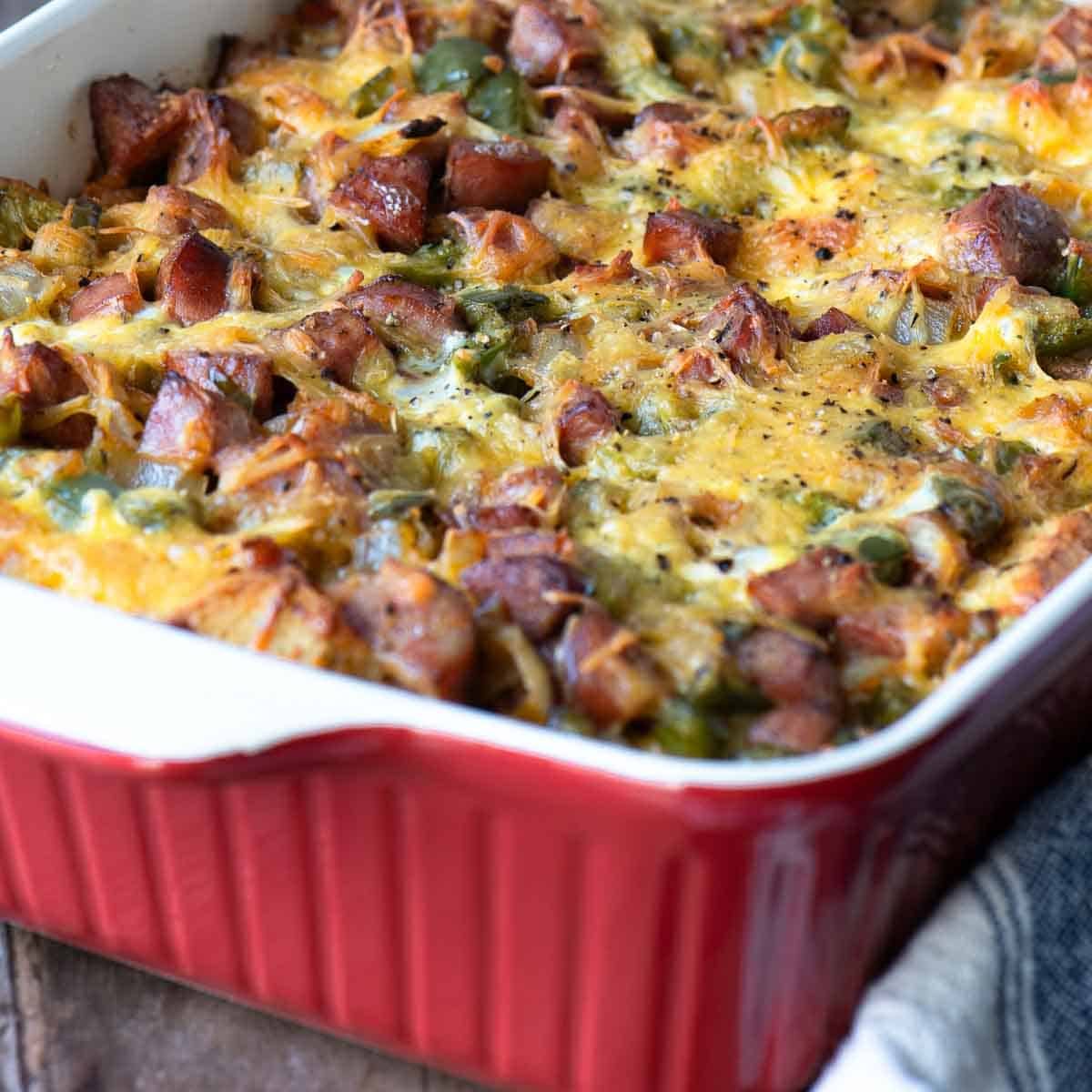 Smoked Sausage Strata