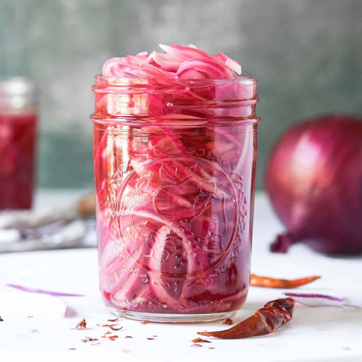 Sweet and Spicy Pickled Onions