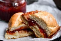 Sweet & Savory Brie Grilled Cheese with Bacon and Strawberry Jam