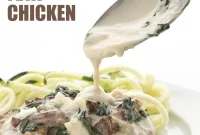 Dreamy Skillet Chicken Bacon Feta Spinach