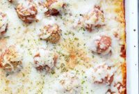 Cheesy Meatball Spaghetti Bake