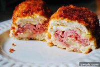 Golden Crispy Stuffed Chicken Delight