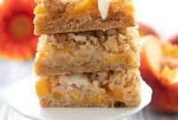 Keto Peach Crumble Bars