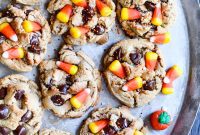 Decadent Candy Corn Peanut Butter Cookies