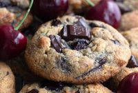 Decadent Keto Cherry Chocolate Chunk Cookies