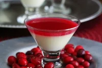 Decadent Vanilla Bean Panna Cotta with Bright Cranberry Coulis Keto and Gluten-Free