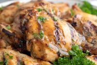 Golden Glazed Honey Mustard Thighs