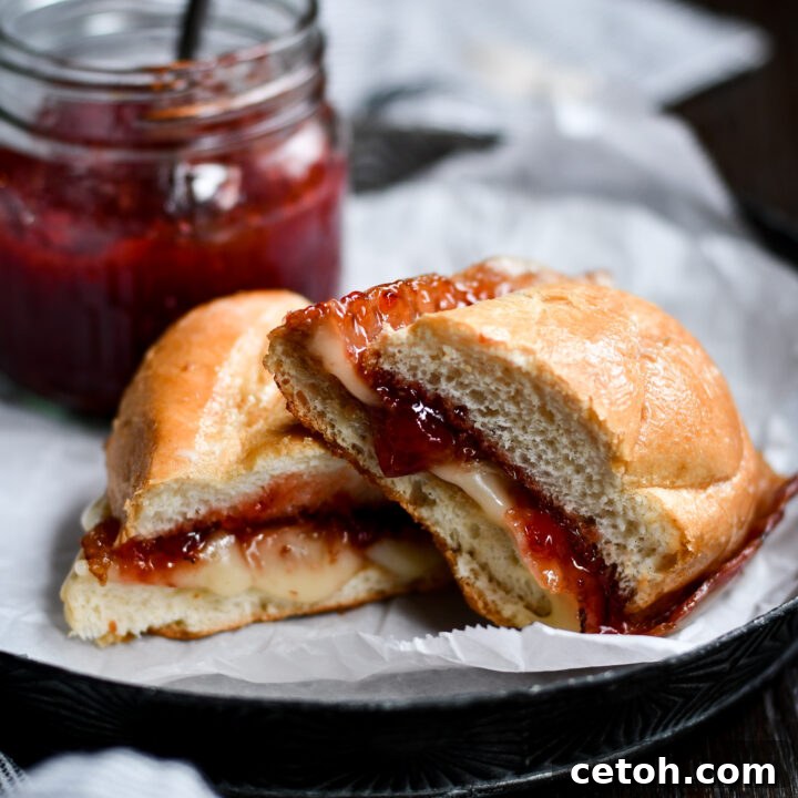 Brie Grilled Cheese with Bacon & Strawberry Jam