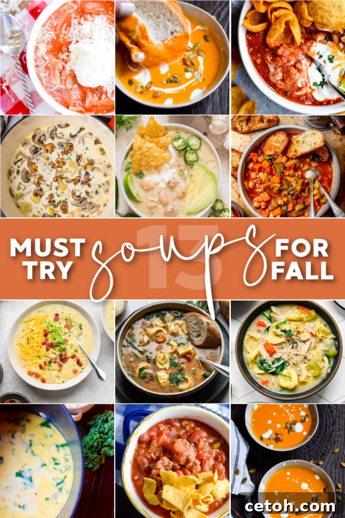 Embrace Fall Flavors with this collection of 13 comforting Autumn Soup Recipes.