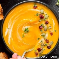 Instant Pot Butternut Squash Soup, quick and comforting.