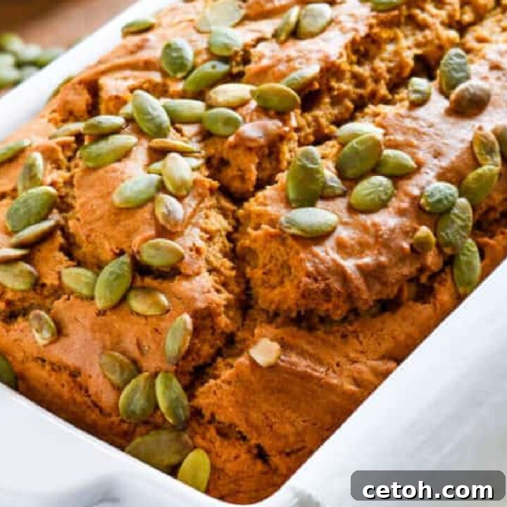 Slice of Starbucks Copycat Pumpkin Bread.