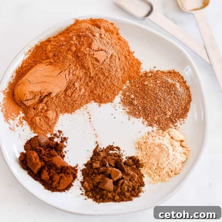 Jar of homemade pumpkin pie spice.