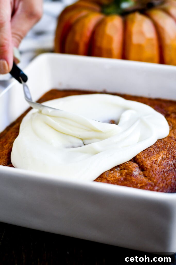 Pumpkin Cinnamon Roll Cake combines two favorite fall treats into one! This easy recipe is perfect for a quick dessert or family gathering.