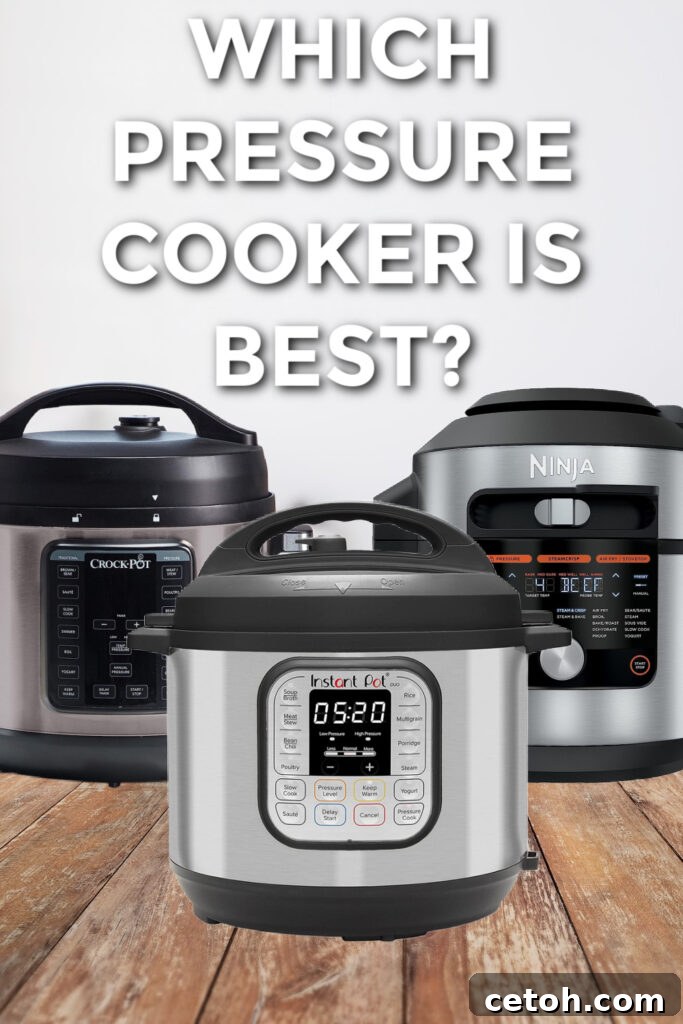 Hearty Instant Pot Beef Spaghetti 2 Instant Pot, Ninja Foodi Pressure Cooker, and Crock-Pot Multi-Use Slow Cooker and Pressure Cooker Comparison