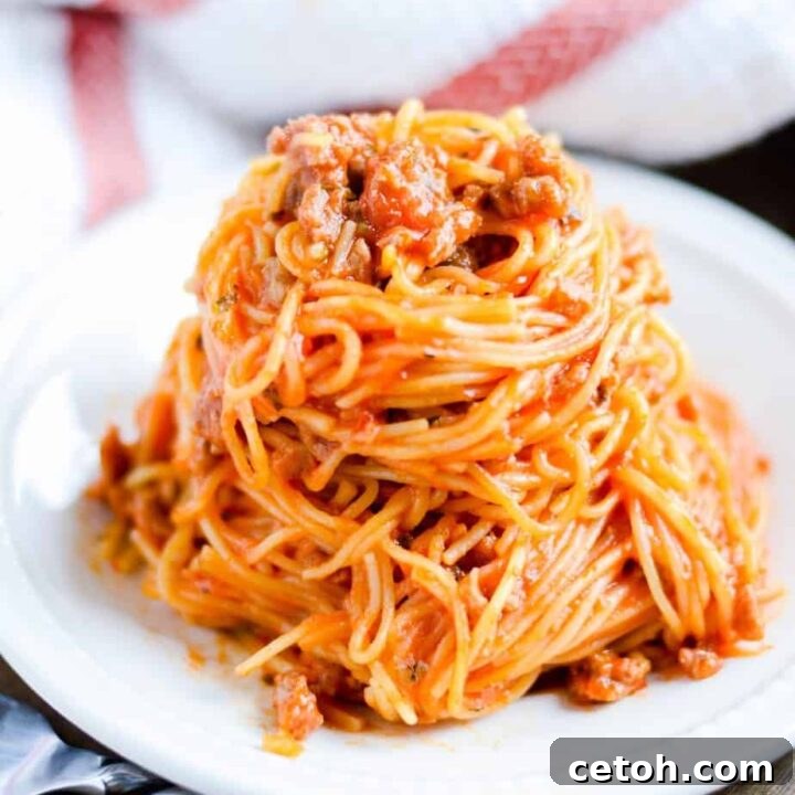 Instant Pot Spaghetti (Starting with Frozen Meat!)