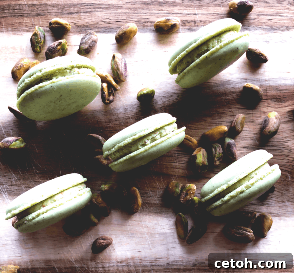 Pistachio Italian Macarons