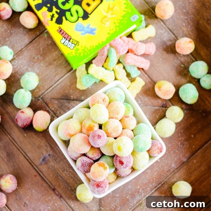 Discover the ultimate summer dessert: Sour Patch Frozen Grapes with Jell-O! This easy recipe will satisfy your cravings while keeping you cool.