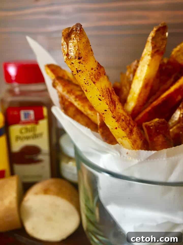 Extra Crispy Oven Baked French Fries