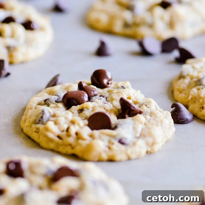 Touchdown Desserts: 15 Effortless Super Bowl Sweets 17 Warm, chewy Choc-Oat-Chip cookies, freshly baked, with a hint of oats and abundant chocolate chips.