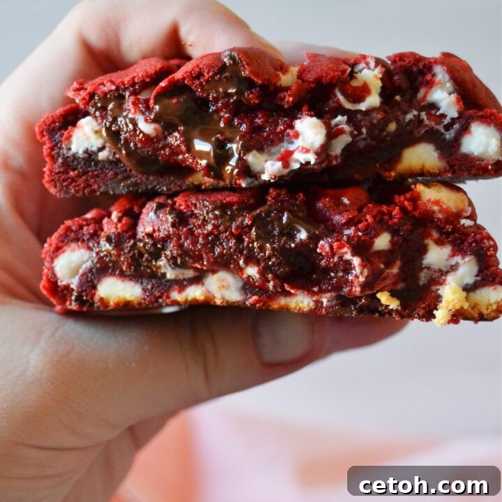 Levain Bakery-Style Red Velvet Cookies
