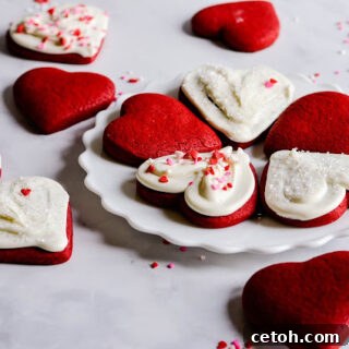Red Velvet Cut Out Sugar Cookies