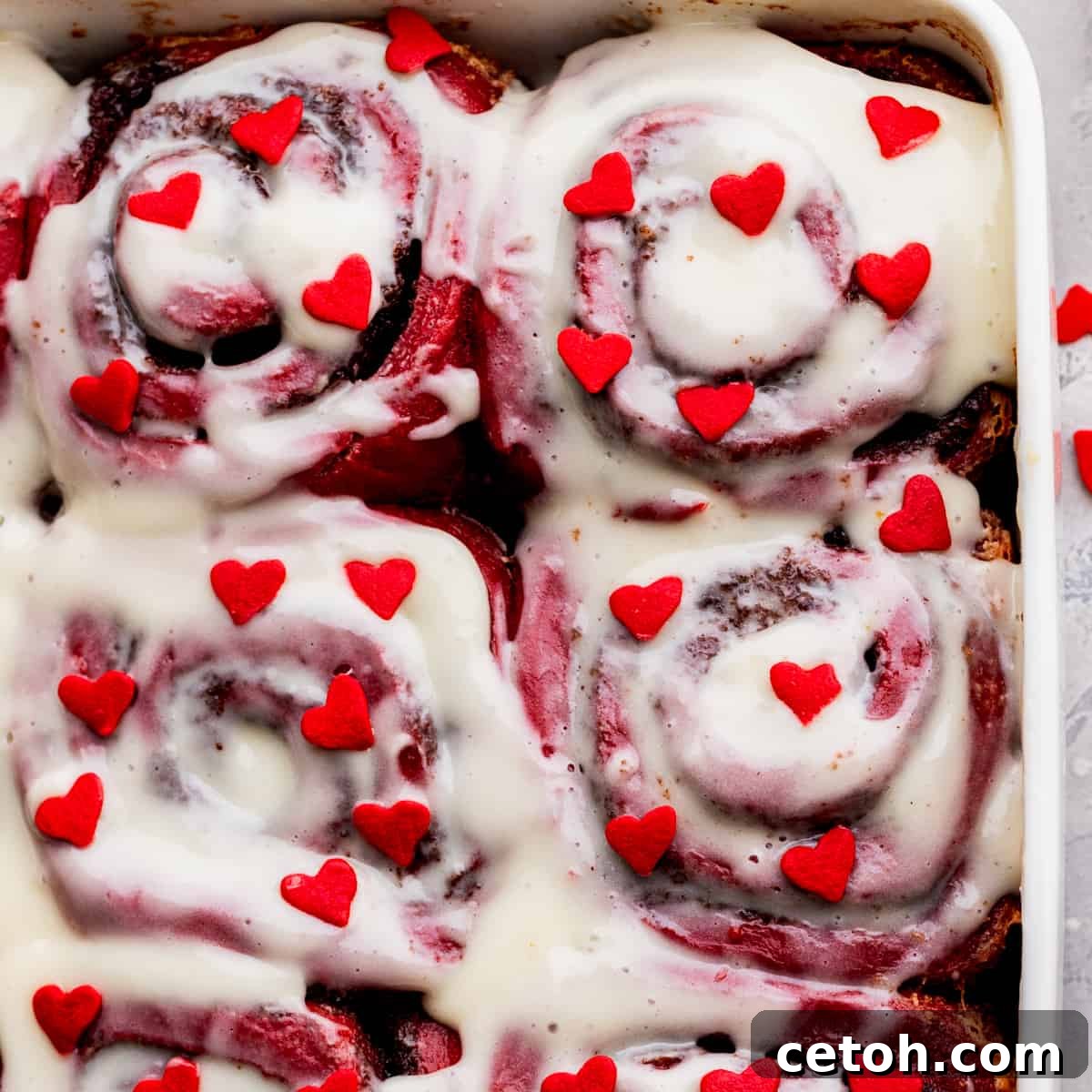 Red Velvet Cinnamon Rolls