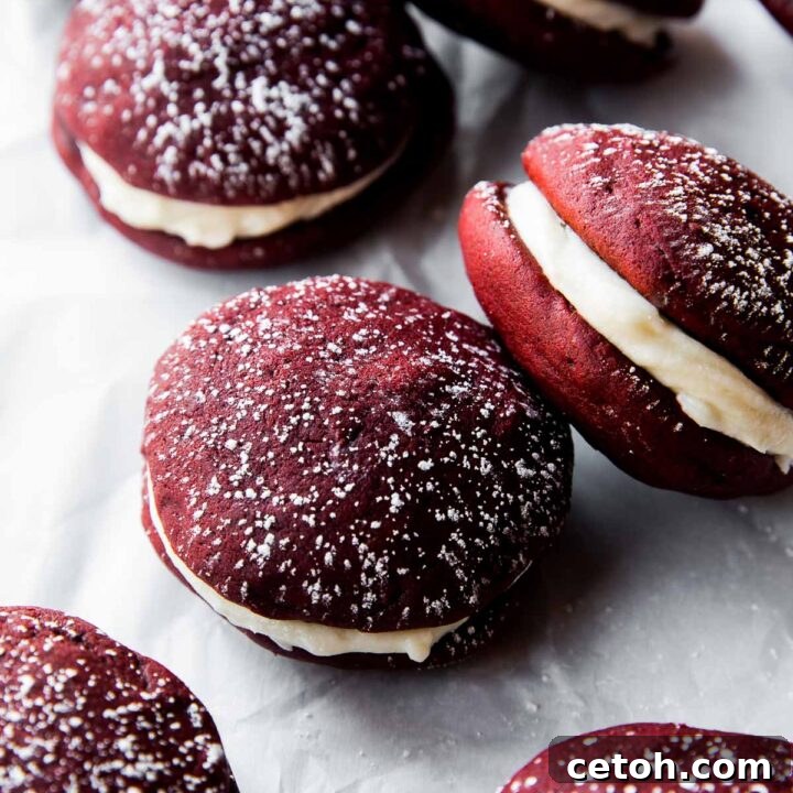 Red Velvet Whoopie Pies