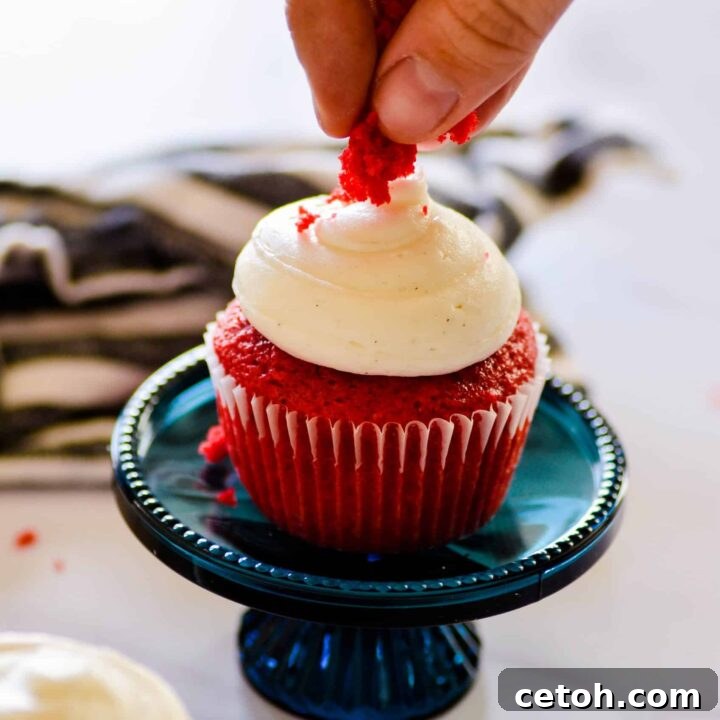 Red Velvet Cupcakes with Cream Cheese Frosting