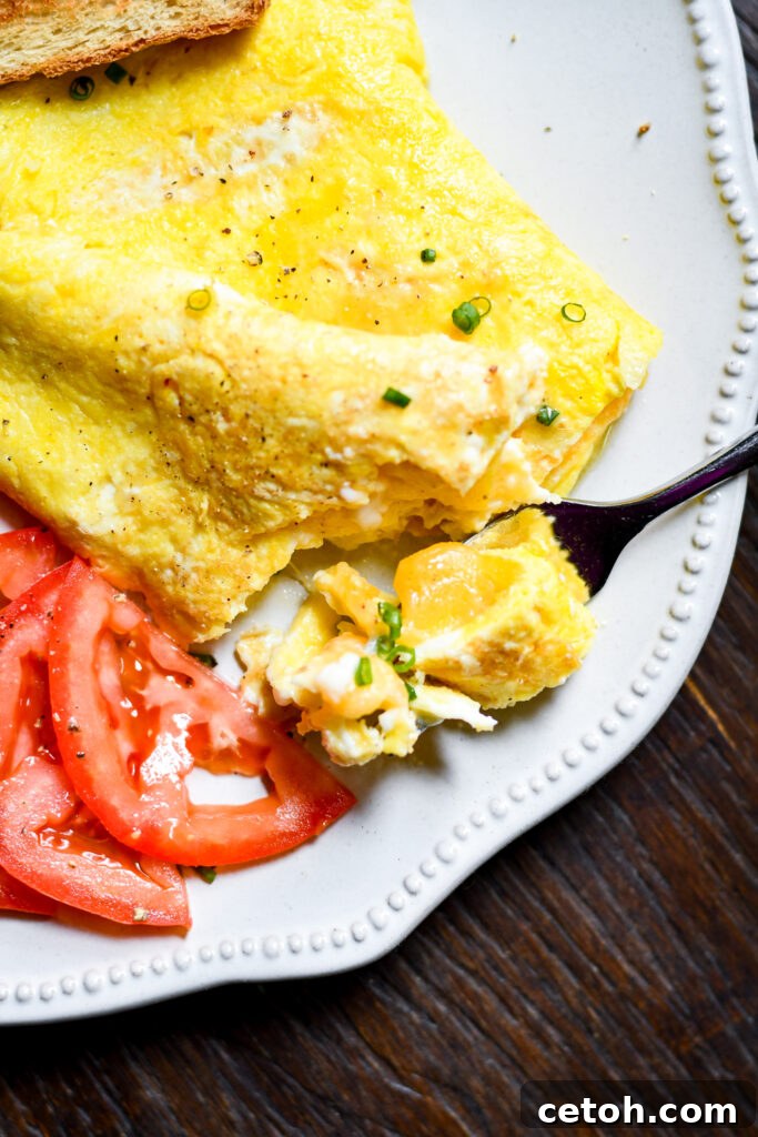 Learn to make Gordon Ramsay's perfect creamy and cheesy omelette for an unforgettable breakfast.