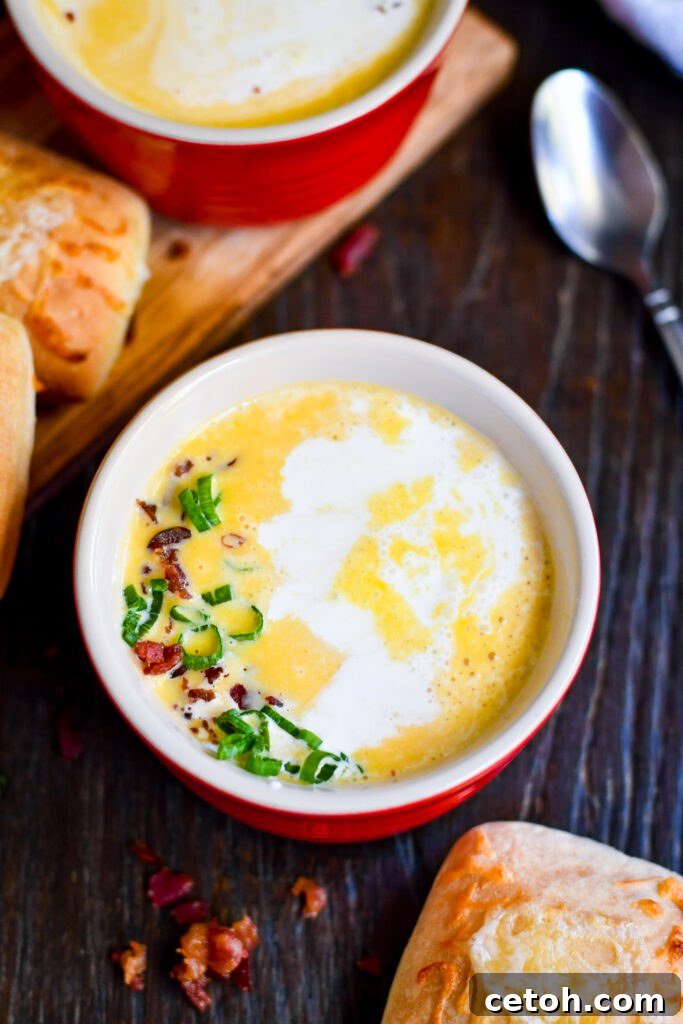 Make this velvety butternut squash soup with a creamy twist of cream cheese! Ready in the Instant Pot in no time, it's the perfect soup for chilly nights.