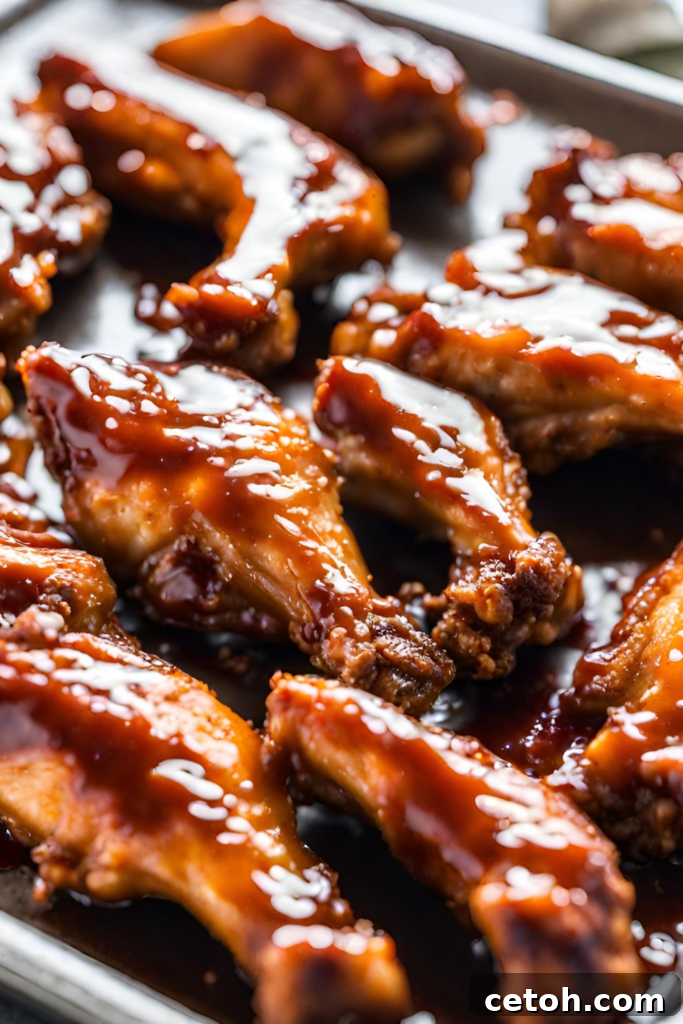 Master the secret to oven-baked Sticky BBQ Wings with our easy-to-follow recipe.