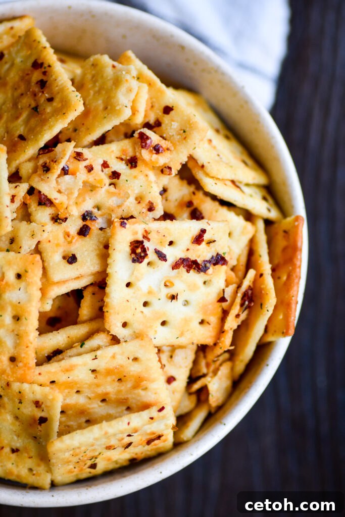 Transform ordinary saltine crackers into a fiery delight with this Southern Hot Crackers recipe! Perfect for a flavorful snack or as a party appetizer.