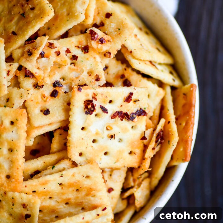 Transform ordinary saltine crackers into a fiery delight with this Southern Hot Crackers recipe! Perfect for a flavorful snack or as a party appetizer.