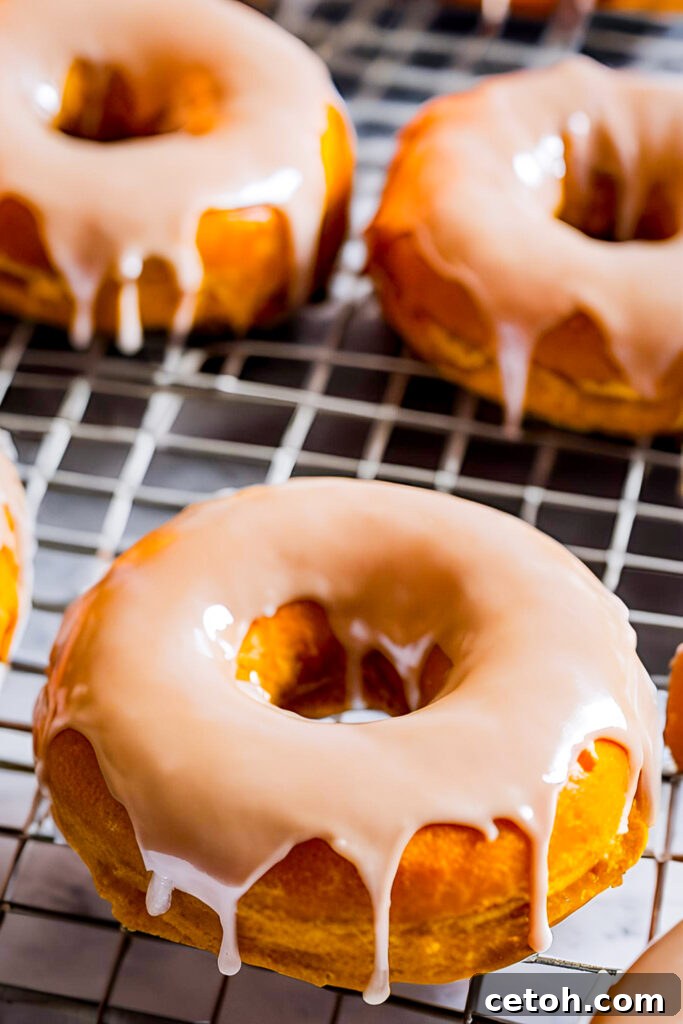 Make bakery-worthy pumpkin donuts at home! These soft, spiced donuts with a decadent salted caramel glaze are perfect for fall mornings, holidays, and any cozy occasion.